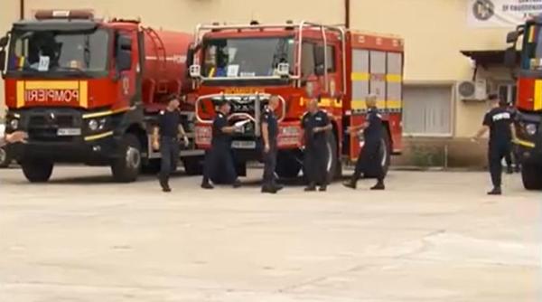 Pompierii români pleacă în Grecia. Comandantul misiunii: „Plecăm 108, vrem să ne întoarcem 108”