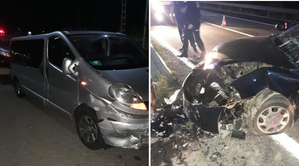 Accident grav între un microbuz și o mașină, la Suceava: Șase persoane implicate