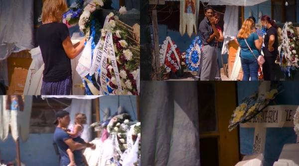 Scene cutremurătoare la Ploiești. Gemenii care au căzut de la etajul 10, conduși, azi, pe ultimul drum 