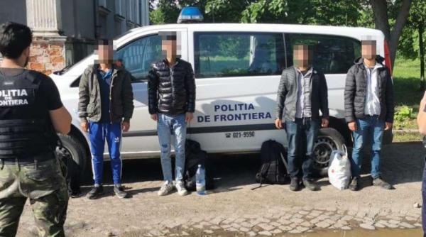 Patru migranți algerieni, prinși când încercau să intre ilegal în România din Ucraina