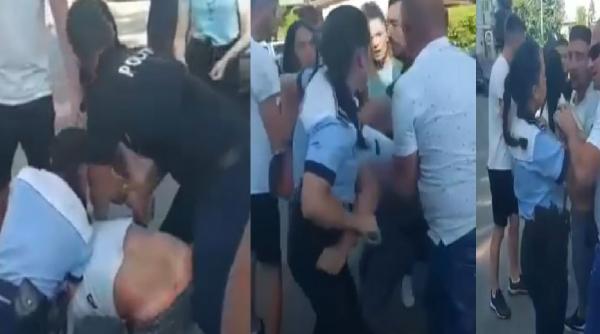 Bărbatul care a lovit o poliţistă, la Botoșani, în arest la domiciliu