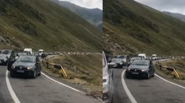 Doi șoferi s-au luat la bătaie în trafic, pe Transfăgărășan, din cauza aglomerației. Unul a fost luat pe capotă