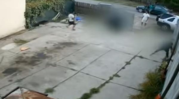 Pădurar român, bătut în propria curte de nişte indivizi pe care îi prinsese la furat de lemne. Imagini șocante - VIDEO