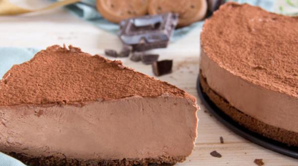 Cheesecake cu ciocolată fără coacere. Rețeta foarte simplă cu rezultat garantat