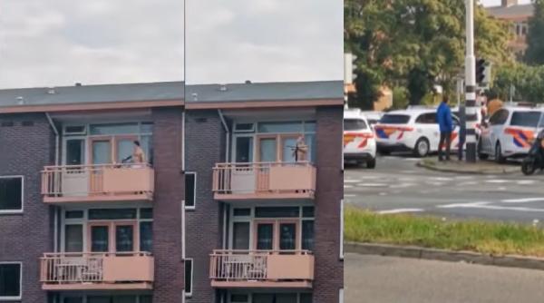 Olanda. Atac furibund al unui bărbat: Doi morți, după ce a început să tragă cu arbaleta de la balcon
