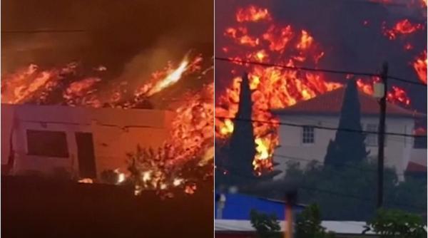 Spania. La Palma, un infern: Sute de case, înghiţite de lavă. Erupţia Cumbre Vieja, anunţată de 22.000 de cutremure - VIDEO
