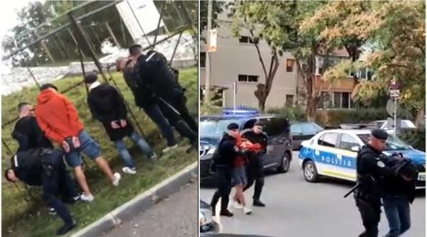 Bătaie pe stadionul din Timișoara. Șase tineri au fost „luați pe sus” de jandarmi