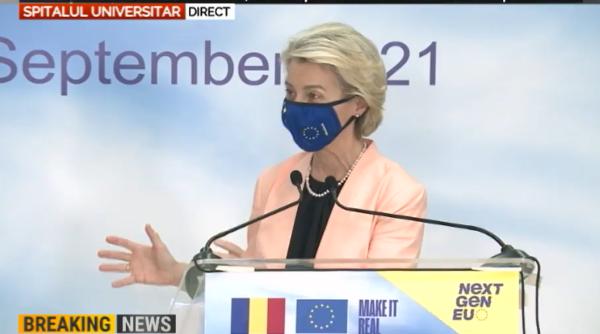 Ursula von der Leyen, în România. PNRR a fost semnat: „Vom fi alături la fiecare pas şi ne vom asigura că banii vor fi cheltuiţi“