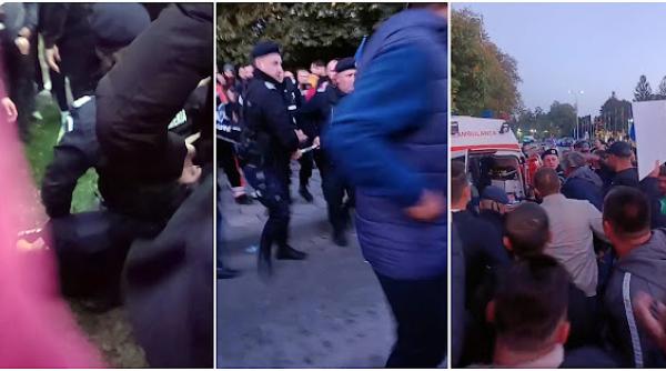 Incidente la protestele din țară: Manifestanții, dispersați de jandarmi cu gaze lacrimogene, la Rădăuți: Minor intoxicat și dus la spital