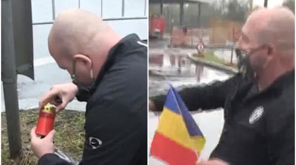 Gest impresionant: Un român din Italia a depus tricolorul la locul prăbușirii avionului și a aprins o lumânare în memoria victimelor - VIDEO