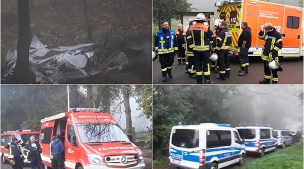 Un avion s-a prăbușit în Germania. Nu există niciun supraviețuitor. Cadavrele nu au fost încă identificate