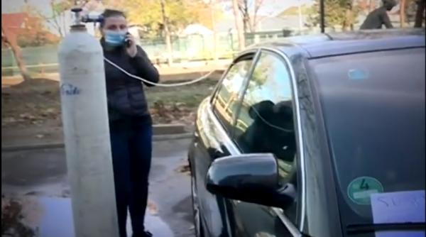Spitalul Județean Buzău, copleșit de numărul mare de bolnavi COVID. Pacienții primesc oxigen în propriile mașini, în parcare - VIDEO