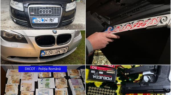 Traficanții români de țigări au mașini ca-n filme: își schimbă automat numărul de înmatriculare - Galerie FOTO