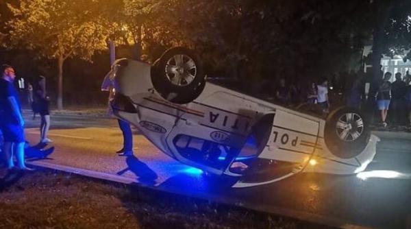 Autospecială de Poliție, accident grav la Cluj: Un polițist a ajuns la spital
