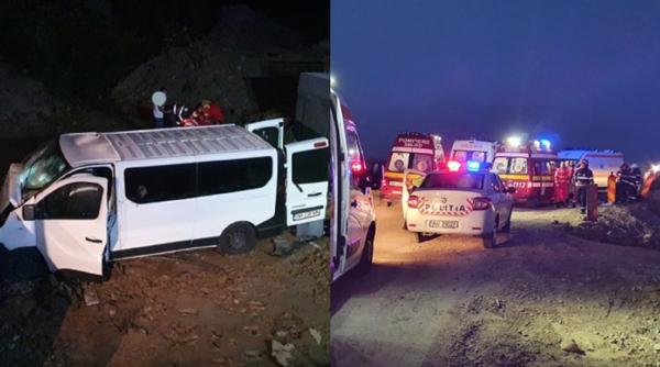 Accident cumplit: Un român a rămas încarcerat într-o autoutilitară. Toți pasagerii au fost răniți