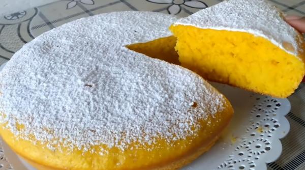 Pandișpan cu mandarine foarte pufos și aromat. Rețeta foarte ușoară cu puține ingrediente 