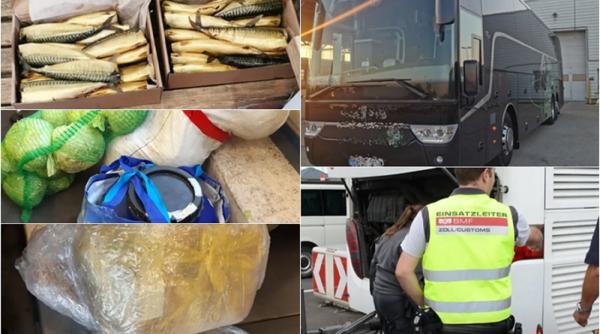 Austria. Autocar cu moldoveni, „o bombă calorică rulantă”. Vameșii au controlat pachetele și au dat peste o adevărată captură