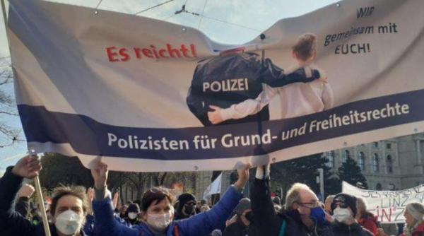 Austria. Proteste masive împotriva vaccinării obligatorii. Mii de oameni au ieșit în stradă