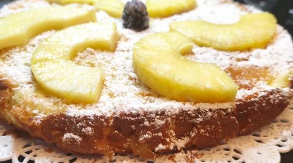 Tartă cu ananas. Un desert spectaculos cu un gust exotic și 150 de calorii 