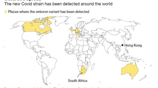 Harta Omicron. LISTA COMPLETĂ a țărilor unde a fost depistată. În Belgia, Germania sau Italia a apărut deja noua variantă periculoasă