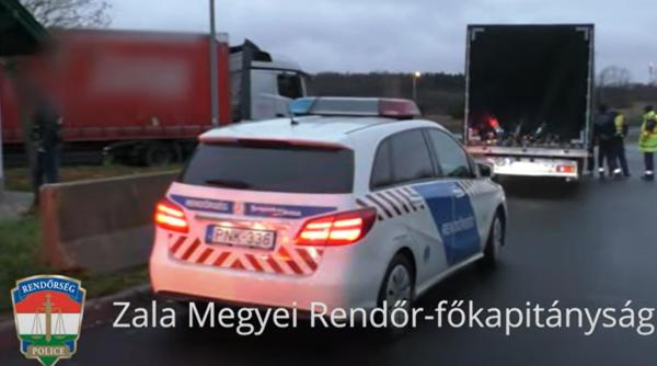 Cinci români au dat lovitura în Ungaria: Televizoare de aproape 50.000 de euro, sustrase dintr-un TIR