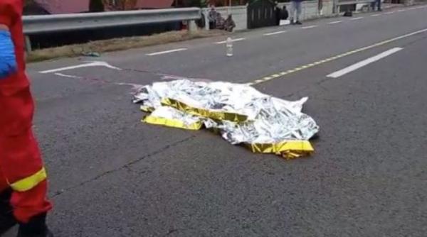 Tânăr român, spulberat de o maşină, pe DN 73 Piteşti - Câmpulung. Bărbatul a murit pe loc