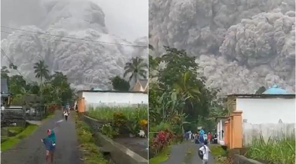 Erupție vulcanică uriașă în Indonezia. Cel puțin un mort și 41 de răniți