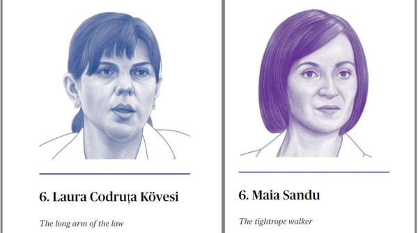 Laura Kovesi și Maia Sandu, în topul celor mai influente 28 de personalități din Europa, potrivit Politico