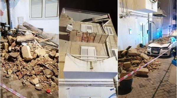 Italia. Momente de panică pentru un român, azi-noapte: Balconul apartamentului s-a prăbușit din senin - FOTO