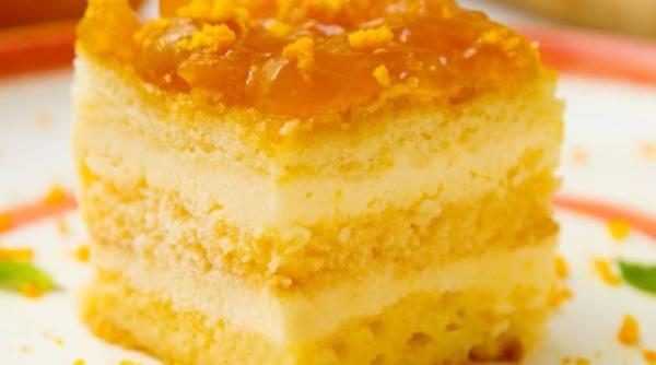 Tiramisu delicios. Un desert cremos, fără cafea, dar cu lichior sau suc de portocale