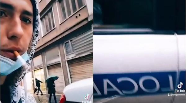 Italia. Gestul revoltător și batjocoritor al unui român, viral pe TikTok: Și-a făcut nevoile pe mașina Poliției