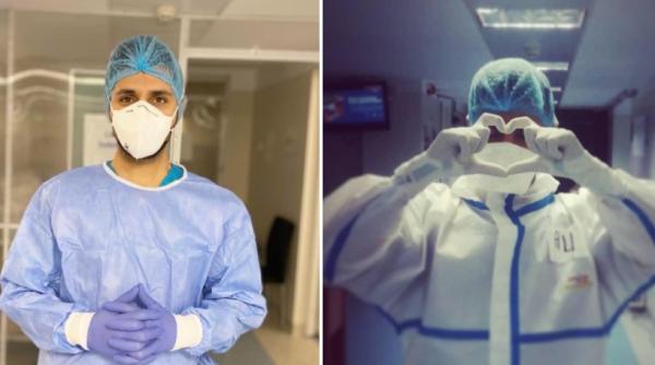 Mărturie emoționantă a unui student voluntar într-un spital COVID: Când se va termina voi fi mândru