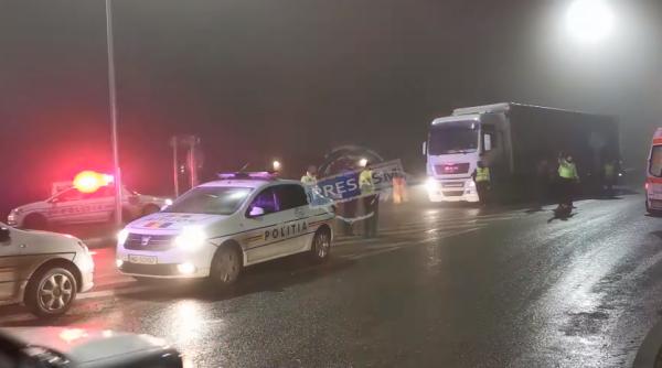 Cetățean italian, goană nebună cu poliția pe urmele sale în Satu Mare. A fost oprit cu focuri de armă și un TIR pus de-a latul șoselei 