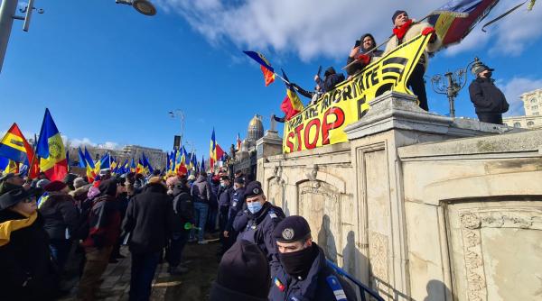 MAI: Amenzi de peste 170.000 lei aplicate în urma protestului neautorizat de la Palatul Parlamentului