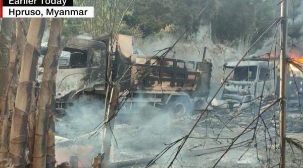 Masacru! Zeci de persoane, inclusiv femei şi copii, descoperite calcinate pe un drum, în ajunul Crăciunului