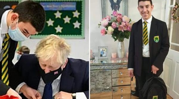 Premierul britanic Boris Johnson, impresionat de un tânăr român de 13 ani