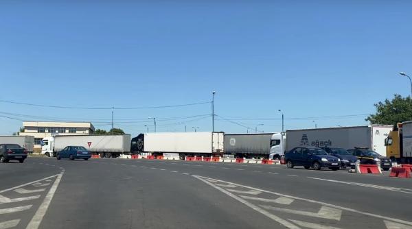 Alertă cu bombă în Vama Giurgiu. Valiză suspectă pe sensul de ieșire din țară. Trafic blocat