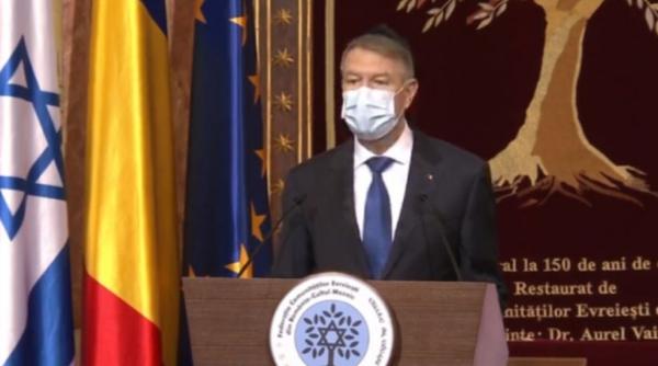 Iohannis, la ceremonia de Comemorare a Victimelor Holocaustului: Pandemia a amplificat virulența atacurilor antisemite