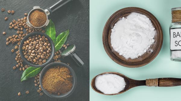 Amestecă o lingură de bicarbonat de sodiu cu două linguri de cafea măcinată. Un truc genial cu rezultate fantastice în doar 3 minute!