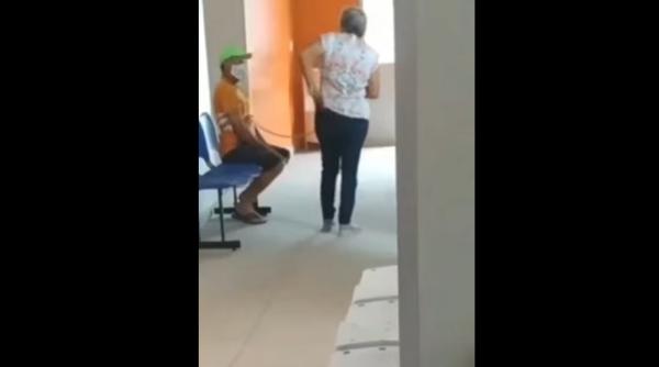 Bărbat legat cu frânghia de soție și dus cu forța la vaccinare anti-COVID - VIDEO