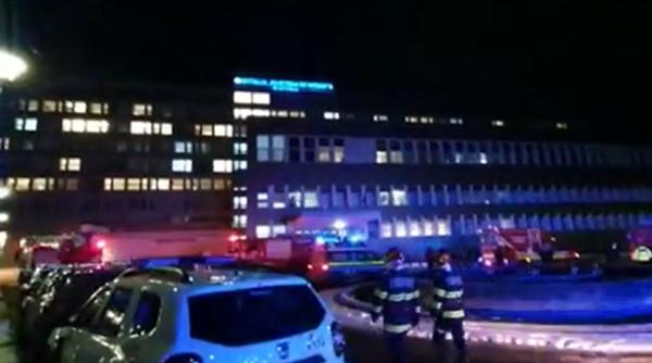 Incendiu puternic la Spitalul din Suceava: Peste 300 de pacienți, între care 102 copii, evacuați