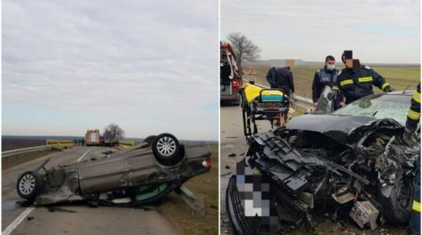 Accident cumplit. Doi români au murit pe loc, striviţi într-o maşină, la  Dolj