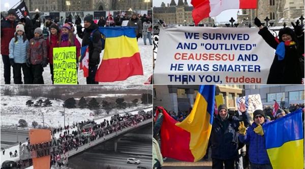 Sute de români, la protestele de amploare din Canada. Trudeau: „Blocajele sunt inacceptabile”