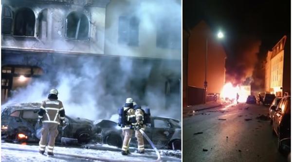 Șofer de camion beat, haos pe o stradă din Germania: 31 de mașini distruse, 3 răniți, o clădire în flăcări. "Zici că a căzut o bombă!" - VIDEO
