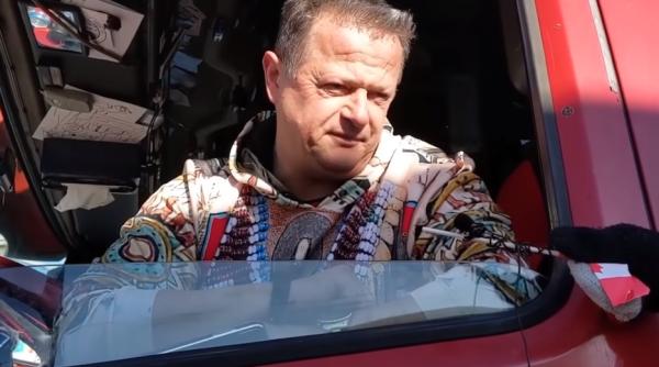 VIDEO viral cu un șofer de origine română, participant la protestul camionagiilor din Canada: "Mă duc acasă glorios ca Cezar"
