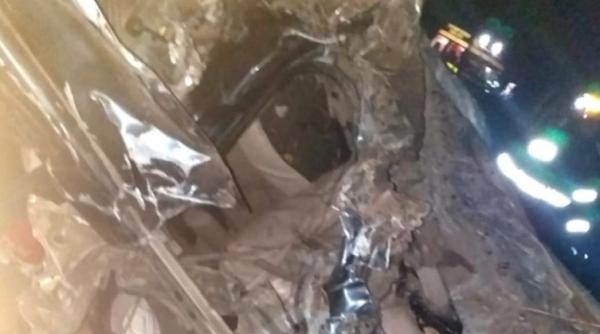 Accident mortal în Giurgiu. O persoană a decedat pe loc, iar alte două au fost transferate la spital