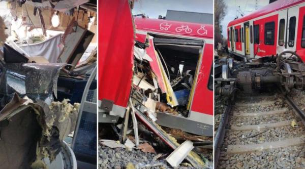 Două trenuri s-au ciocnit în Germania. Există victime