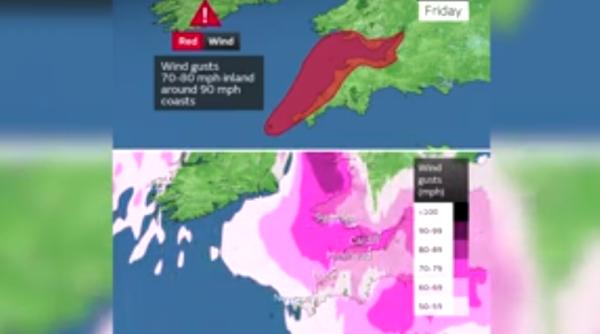 MAE, atenționare de călătorie pentru Marea Britanie: Poate cea mai rea furtună din ultimii 30 de ani
