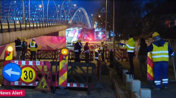 Explozie, lângă podul Basarab din București. Pompierii, în alertă maximă