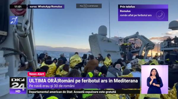 Update. 29 de români, pe feribotul care a ars între Grecia și Italia. 237 de persoane la bord 